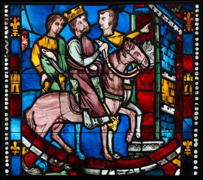Teodosio Arriva a Efeso, da una Scena della Leggenda dei Sette Dormienti di Efeso, c. 1200-10 da French School
