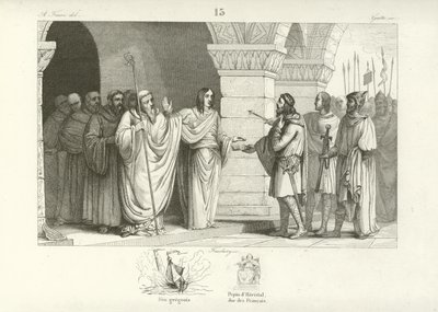 Teodorico III, re dei Franchi da French School