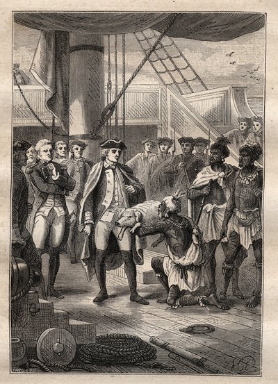 Terzo viaggio di James Cook - Gli regalarono un maialino - Terzo viaggio di James Cook nell