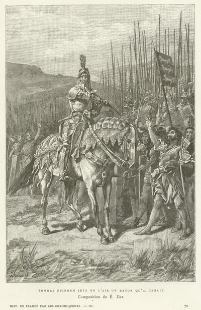 Thomas Epinhem lanciò in aria il bastone che teneva da French School