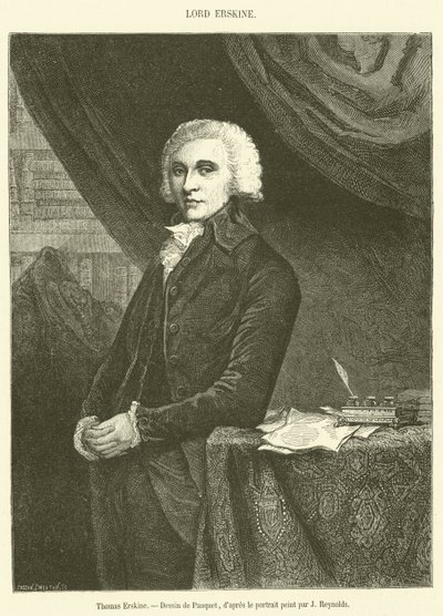 Thomas Erskine (incisione) da French School
