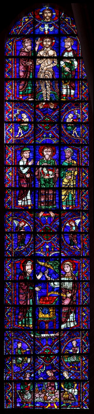 Tre scene dalla vita di San Giovanni Battista da French School