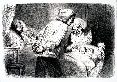 Pagina del titolo di La piccola Fadette di George Sand, 1852 da French School