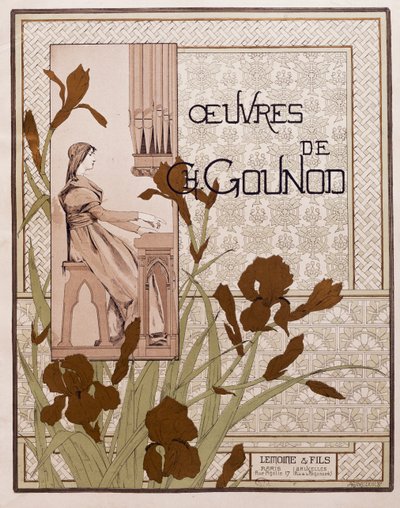 Pagina del titolo della collezione di Opere (Charles Gounod) da French School