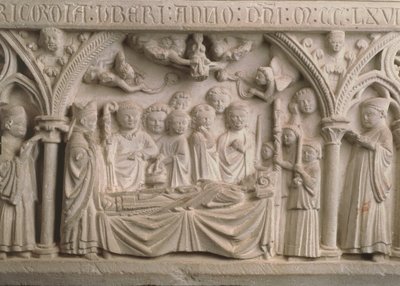 Tomba del Vescovo Radulphe (m.1266), (dettaglio) da French School