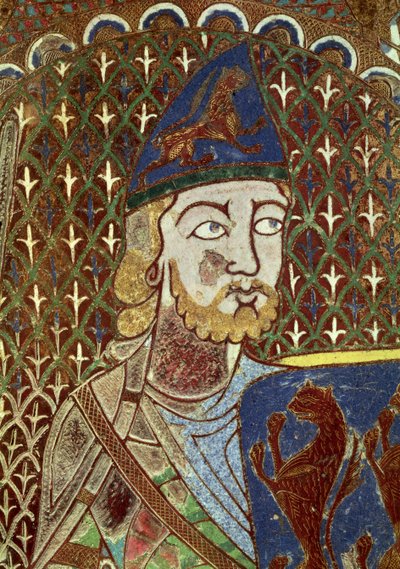 Targa tombale di Geoffrey Plantagenet da French School