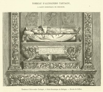 Tomba di Alessandro Tartagni, a San Domenico di Bologna da French School