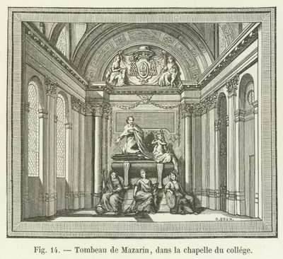Tomba di Mazzarino, nella cappella del collegio da French School