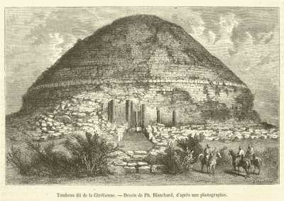 Tomba detta della Cristiana (incisione) da French School