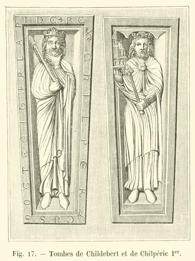 Tombe di Childeberto e Chilperico I da French School