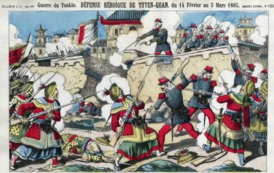Guerra del Tonchino: la difesa di Tuyen Quan (Tuyen-Quan), Vietnam dal 14 febbraio al 3 marzo da French School
