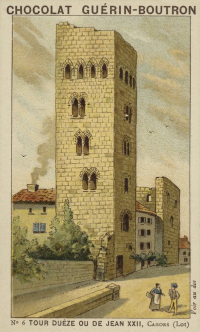 Torre Dueze o di Giovanni XXII, Cahors, Lot da French School