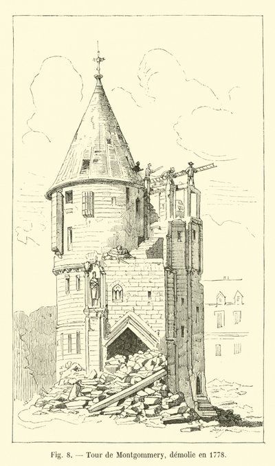 Torre di Montgommery, demolita nel 1778 da French School
