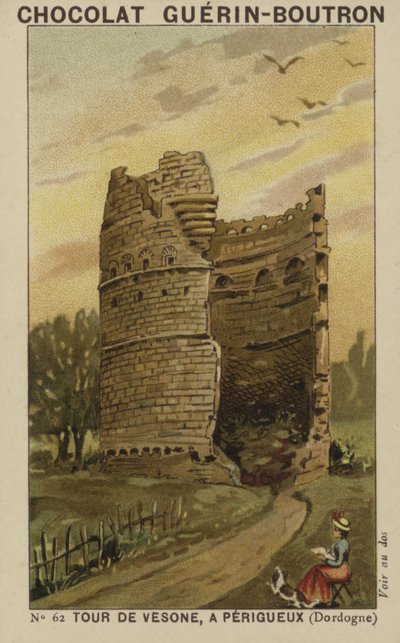 Torre di Vesone, a Perigueux, Dordogne da French School