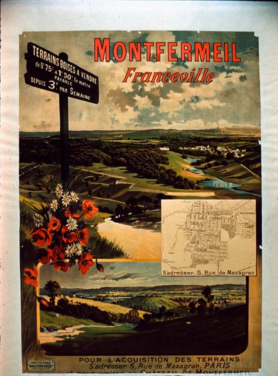 Poster turistico di Montfermeil da French School