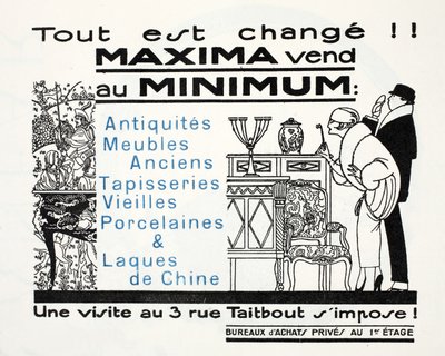Tout est Change!! - Maxima vend au et Minimum da French School