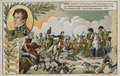 Carta commerciale con immagine della Battaglia di Austerlitz da French School