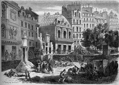 Trasformazioni di Parigi sotto il Secondo Impero, Haussmann Parigi: demolizione dei teatri del Tempio per l