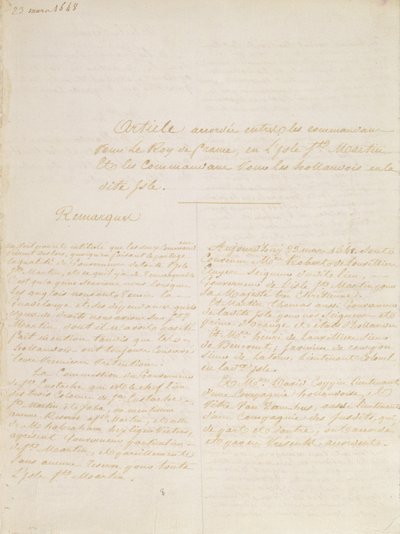 Trattato di Concordia, 23 marzo 1648 da French School
