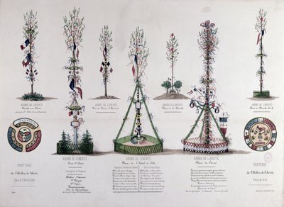 Alberi della Libertà piantati a Parigi nel 1848 da French School