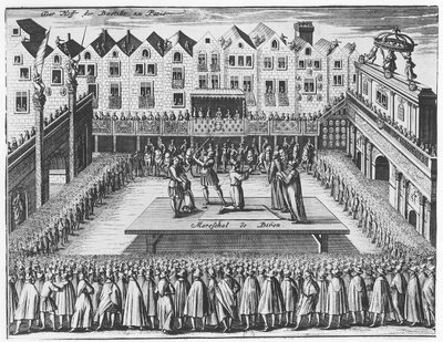 Processo ed Esecuzione di Charles de Gontaut, Duca di Biron da French School