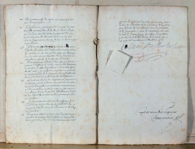 Due pagine degli statuti dell
