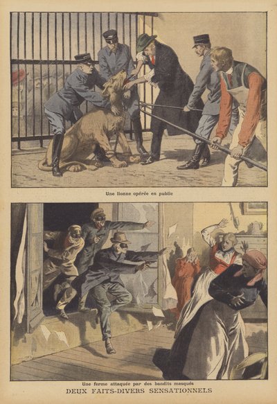 Due notizie sensazionali (litografia a colori) da French School