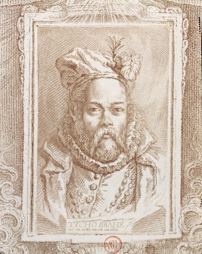 Tycho Brahe (1546-1601), illustrazione da Histoire des Mathématiciens di Alexandre Saverien (1720-1805), pubblicato a Parigi nel 1766 da French School