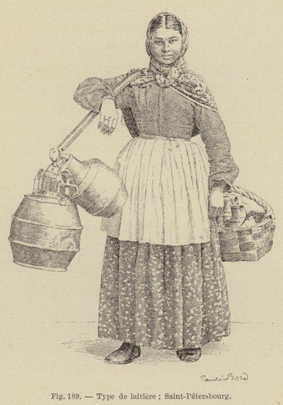 Tipo di lattaia; San Pietroburgo da French School