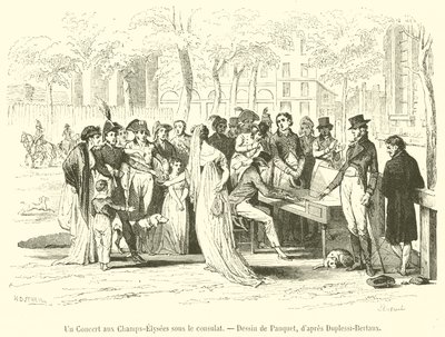 Un concerto agli Champs-Elysees sotto il consolato da French School