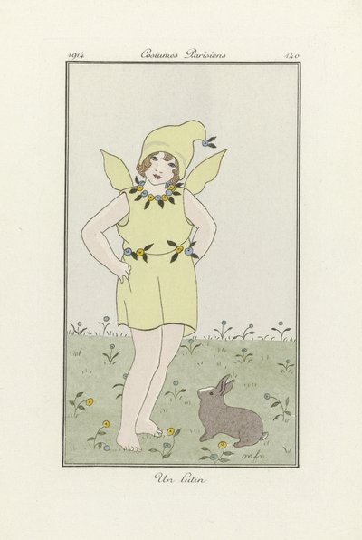 Un Lutin, da Costumes Parisien, pub.1914 (litografia a colori) da French School