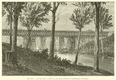 Un ponte sulla ferrovia della provincia del Queensland, Australia da French School