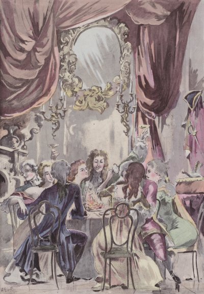 Una Cena del Reggente al Palais-Royal da French School