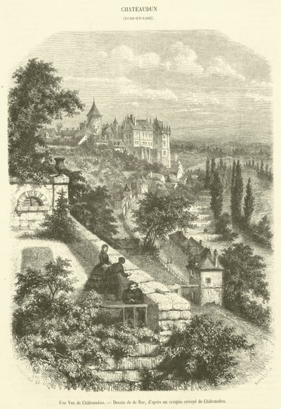 Una veduta di Chateaudun da French School