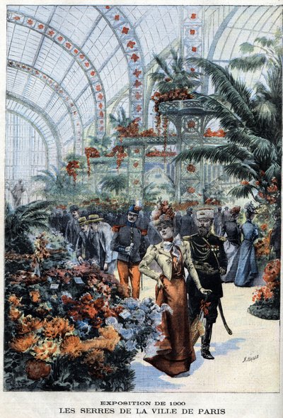 Esposizione universale di Parigi nel 1900: le serre al Palais de l