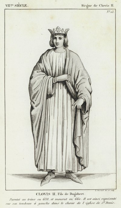 VII Secolo, Regno di Clodoveo II, Clodoveo II, Figlio di Dagoberto da French School