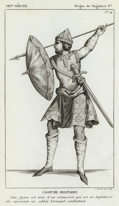 VII Secolo, Regno di Dagoberto I, Costume Militare da French School