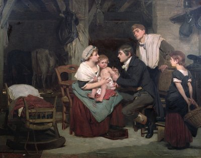 Vaccinazione contro il vaiolo, c.1800 da French School