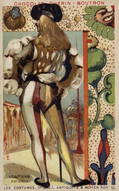 Costume veneziano, XIV secolo da French School