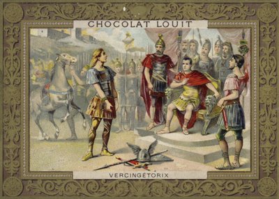 Vercingetorige si sottomette a Giulio Cesare, 52 a.C. da French School