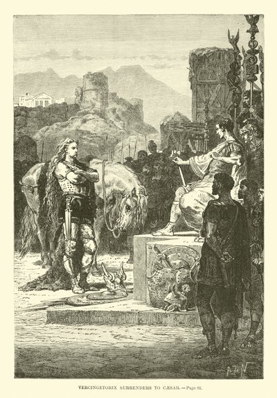 Vercingetorige si arrende a Cesare da French School
