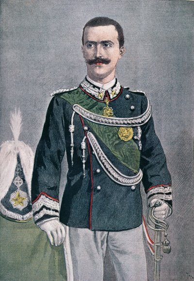 Vittorio Emanuele III, illustrazione da Le Petit Journal, 1900 da French School