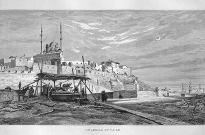 Veduta della Cittadella del Cairo, da L