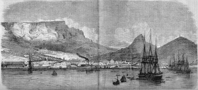 Veduta di Città del Capo, Sudafrica da French School