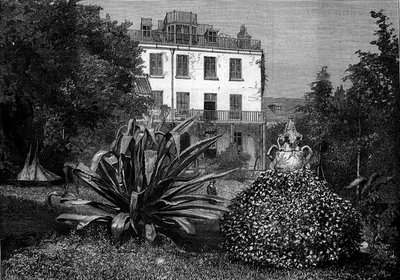 Vista di Hauteville House, residenza di Victor Hugo durante il suo esilio sull