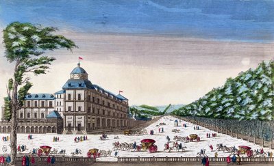 Vista del castello Esterhazy, Eisenstadt, Austria da French School