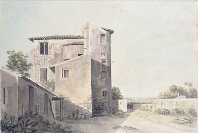 Vista di un Villaggio nel Sud della Francia, c.1800 da French School
