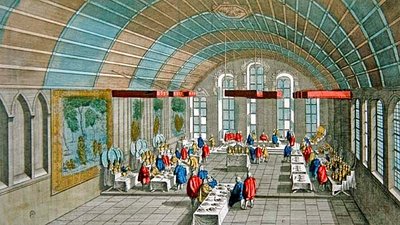 Veduta della cena offerta all