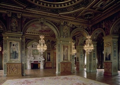 Veduta della Salle des Arts, dopo il 1871 da French School