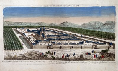 Veduta della città di Richelieu in Poitou - Ottica da French School